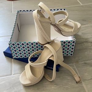 Beautiful bone colored heels!  New never worn!